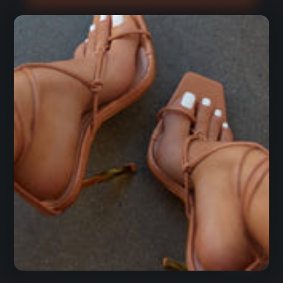 NUDE Strappy Heels - Picture 1 of 4
